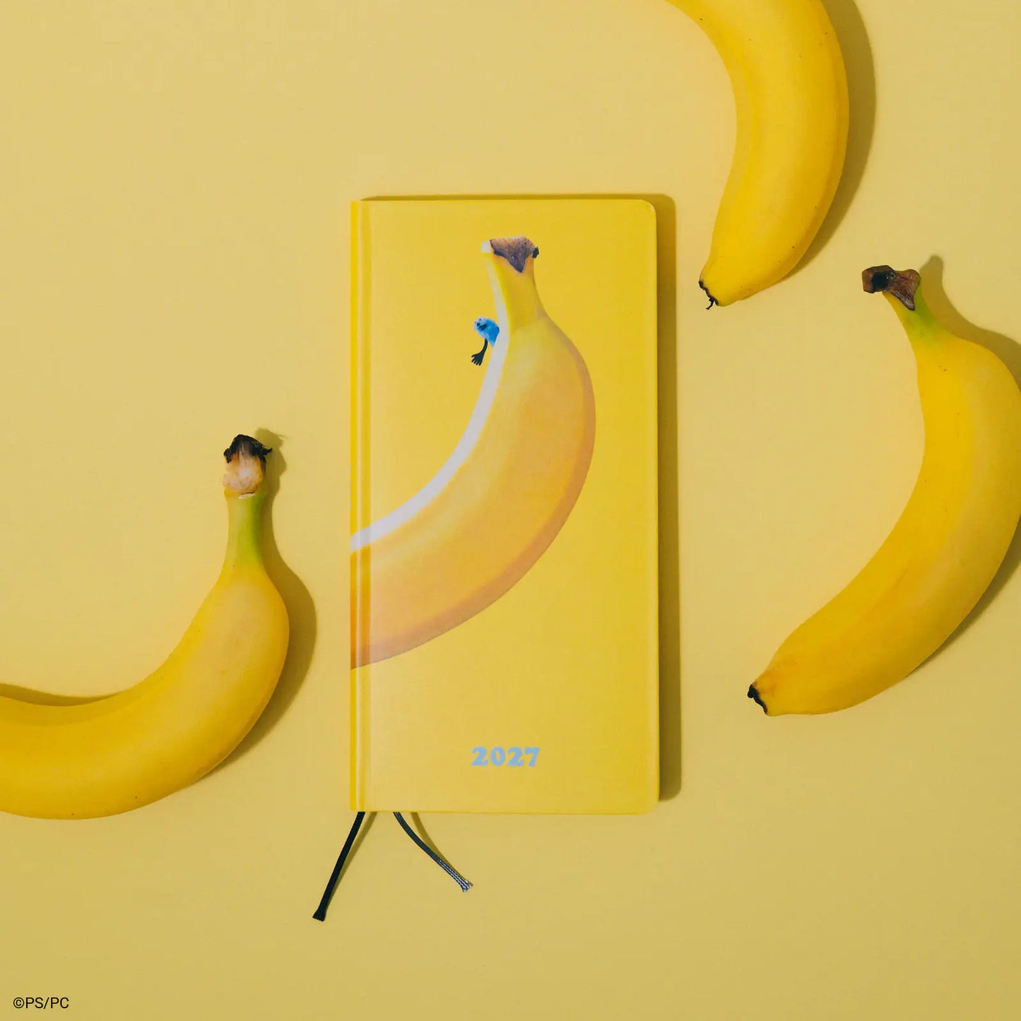 Hobonichi Techo 2027 PUPPET SUNSUN: Banana Weeks Hardcover Book / Weekly Horizontal / Jan start / Mon start - English Edition