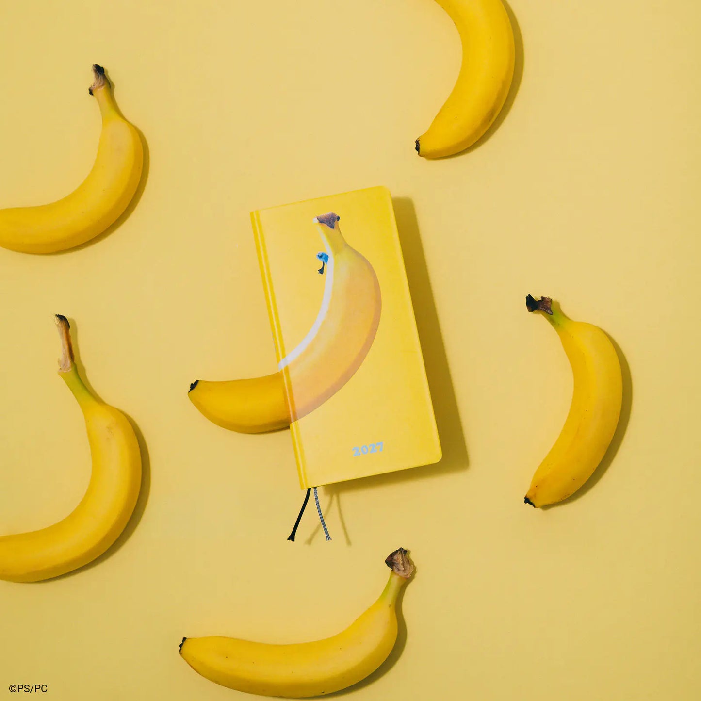 Hobonichi Techo 2027 PUPPET SUNSUN: Banana Weeks Hardcover Book / Weekly Horizontal / Jan start / Mon start - English Edition