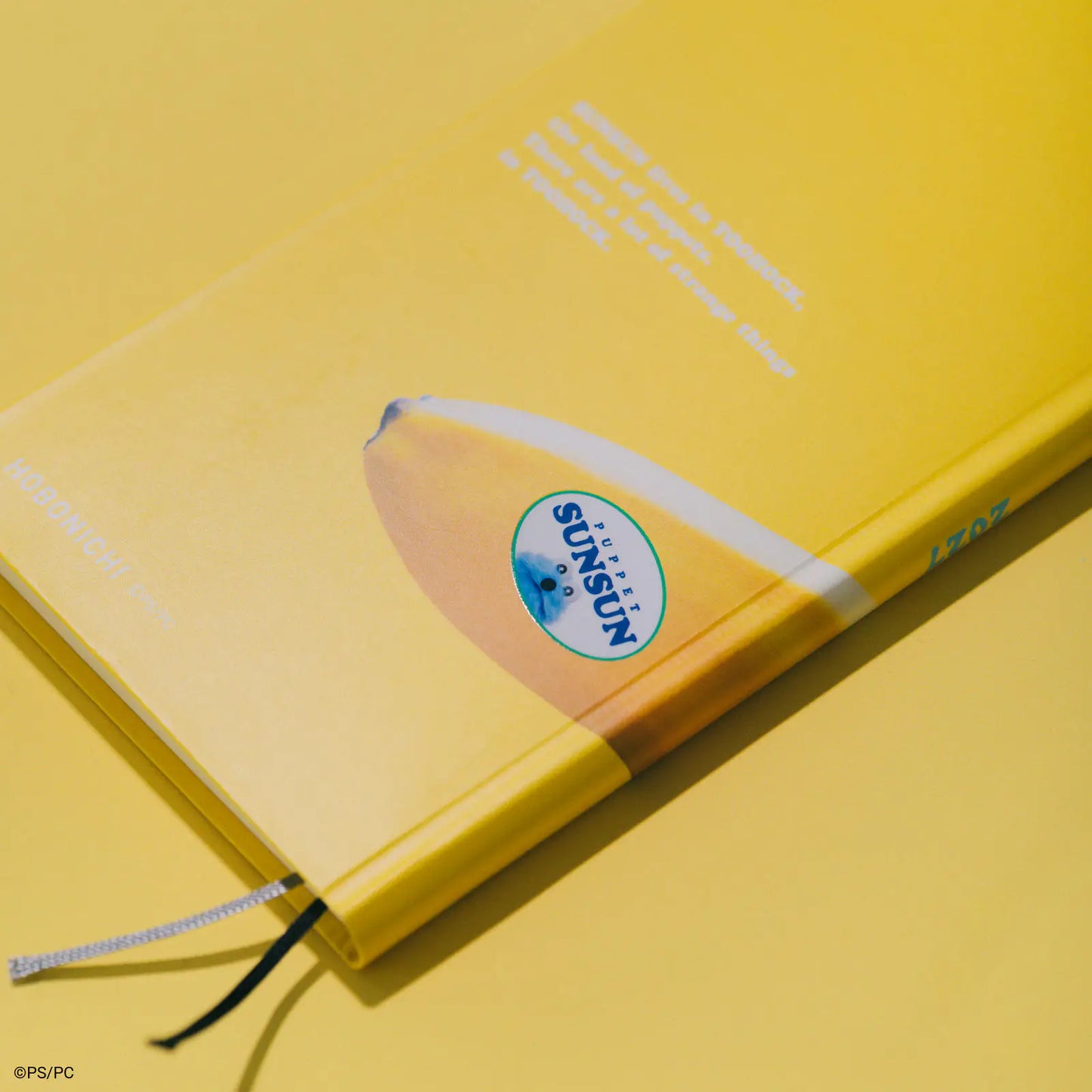 Hobonichi Techo 2027 PUPPET SUNSUN: Banana Weeks Hardcover Book / Weekly Horizontal / Jan start / Mon start - English Edition