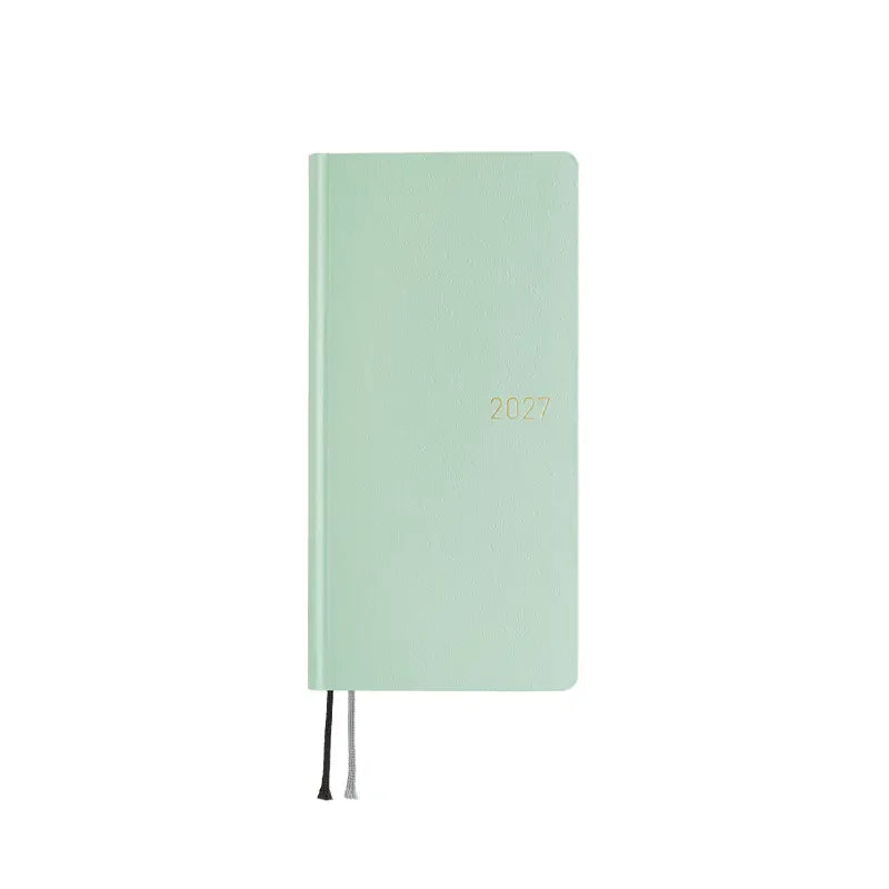 Hobonichi Techo 2027 Paper Series: Frosty Jade Weeks Hardcover Book / Weekly Horizontal / Jan start / Mon start - English Edition