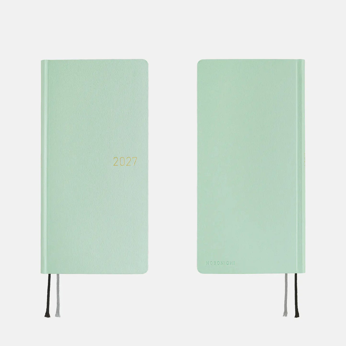 Hobonichi Techo 2027 Paper Series: Frosty Jade Weeks Hardcover Book / Weekly Horizontal / Jan start / Mon start - English Edition