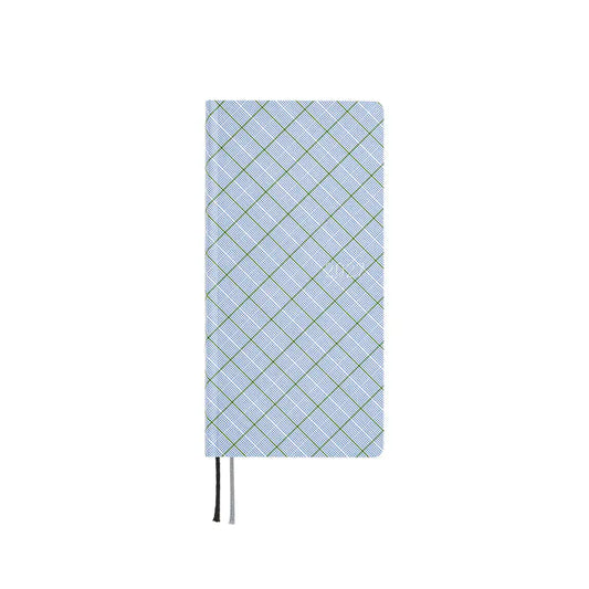Hobonichi Techo 2027 Shirt Fabric: Graph Plaid Weeks Hardcover Book / Weekly Horizontal / Jan start / Mon start - English Edition