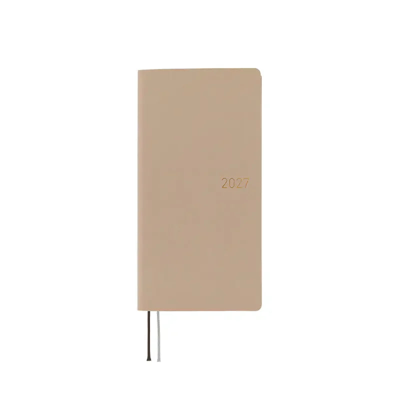 Hobonichi Techo 2027 Smooth: Café au Lait Weeks Softcover Book / Weekly Horizontal / Jan start / Mon start - English Edition