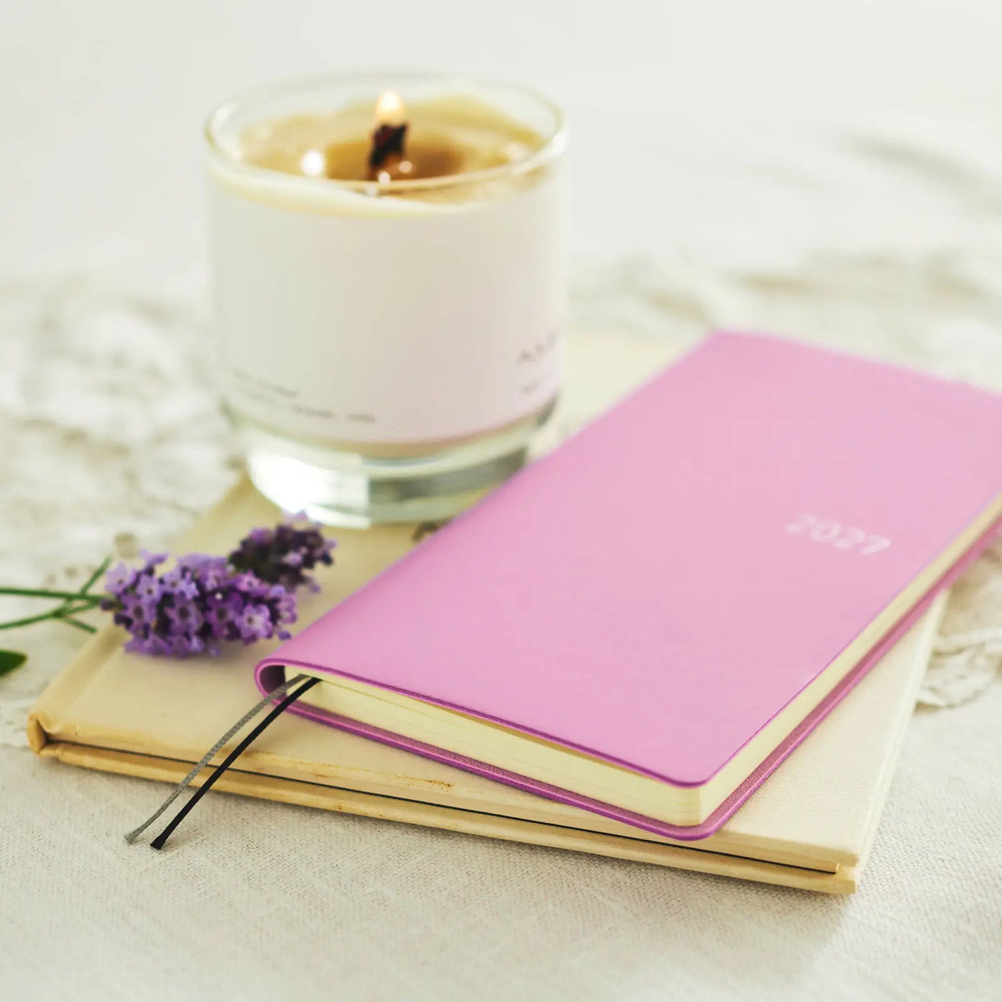 Hobonichi Techo 2027 Smooth: Lavender Milk Weeks Softcover Book / Weekly Horizontal / Jan start / Mon start - English Edition