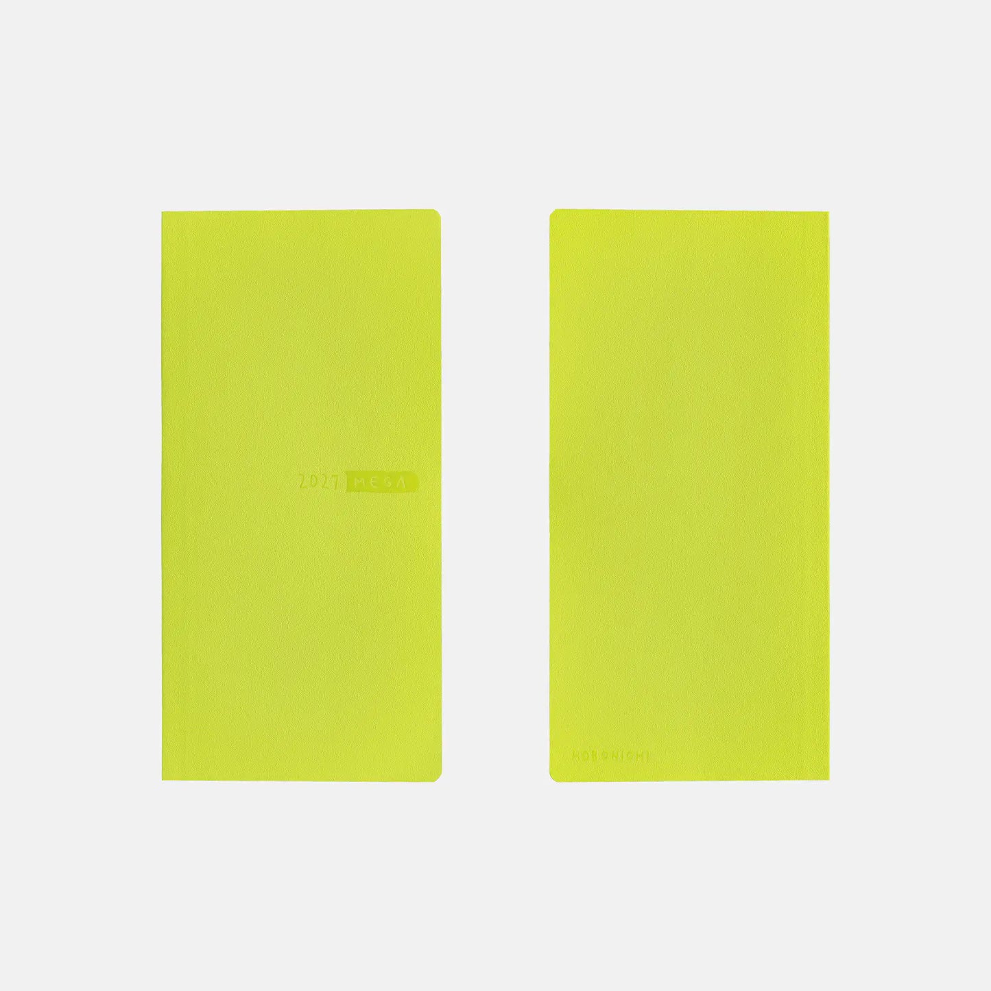 Weeks MEGA, Hobonichi Techo 2027 Sneaker: Lime Green Weeks Mega Softcover Book / Weekly Horizontal / Jan start / Mon start - English Edition
