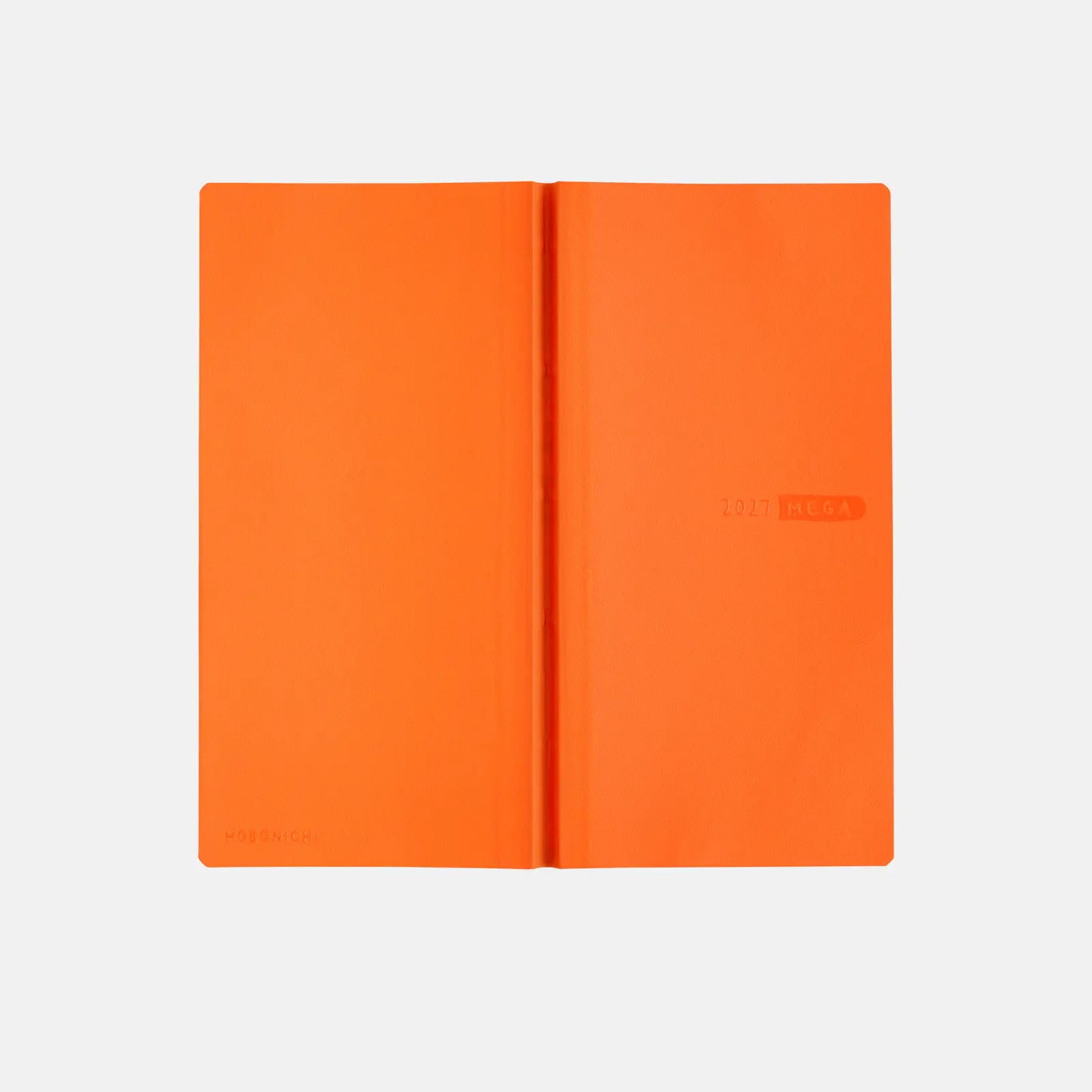 Weeks MEGA, Hobonichi Techo 2027 Sneaker: Mandarin Orange Weeks Mega Softcover Book / Weekly Horizontal / Jan start / Mon start - English Edition