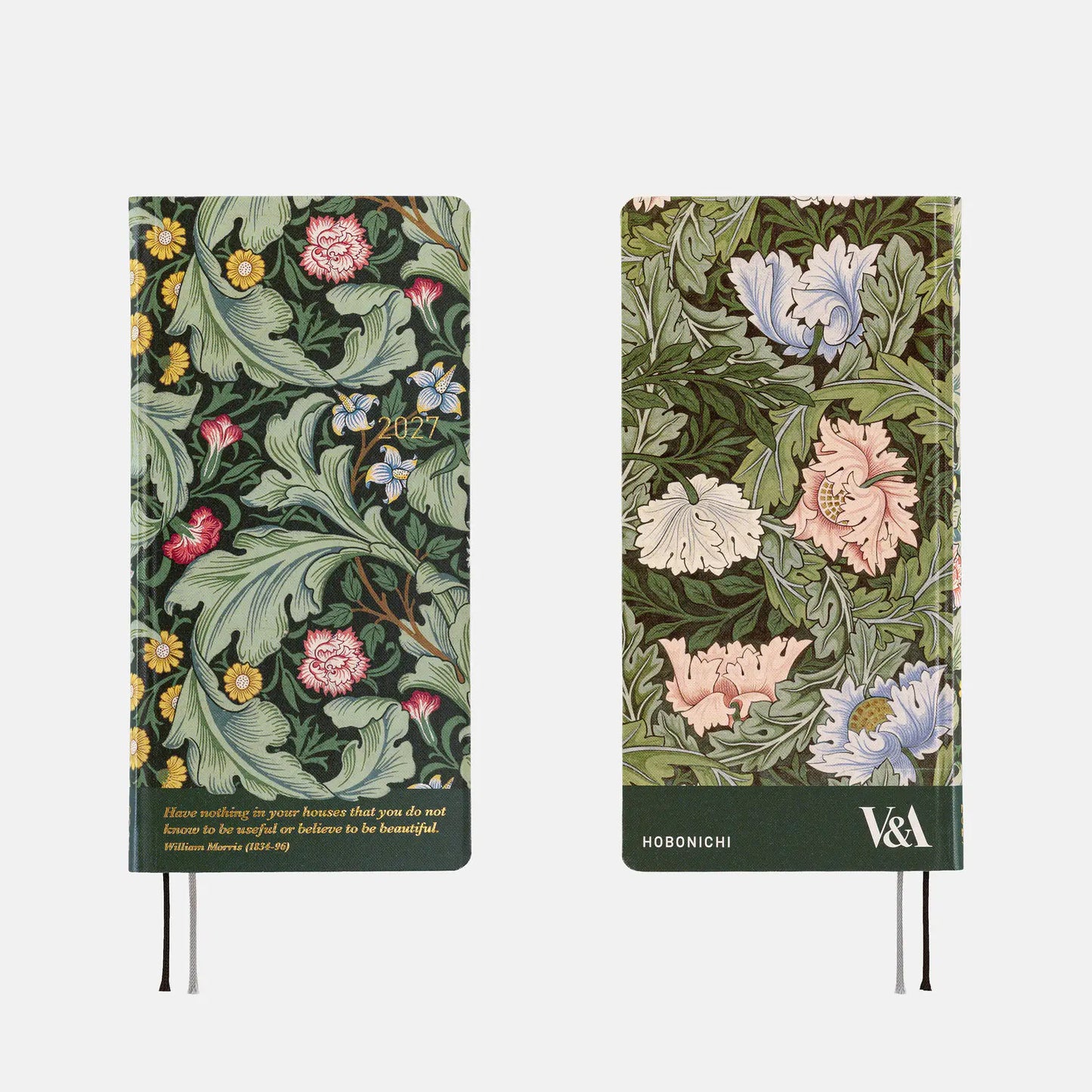 Hobonichi Techo 2027 V&A Series: Leicester Weeks Hardcover Book / Weekly Horizontal / Jan start / Mon start - English Edition