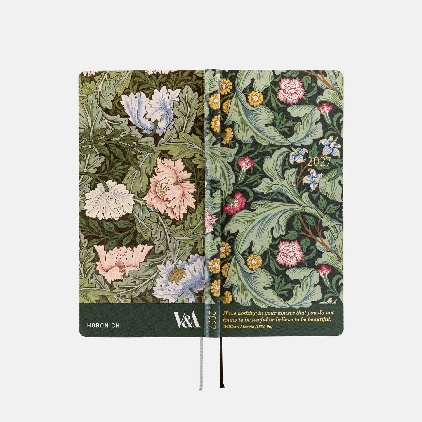 Hobonichi Techo 2027 V&A Series: Leicester Weeks Hardcover Book / Weekly Horizontal / Jan start / Mon start - English Edition