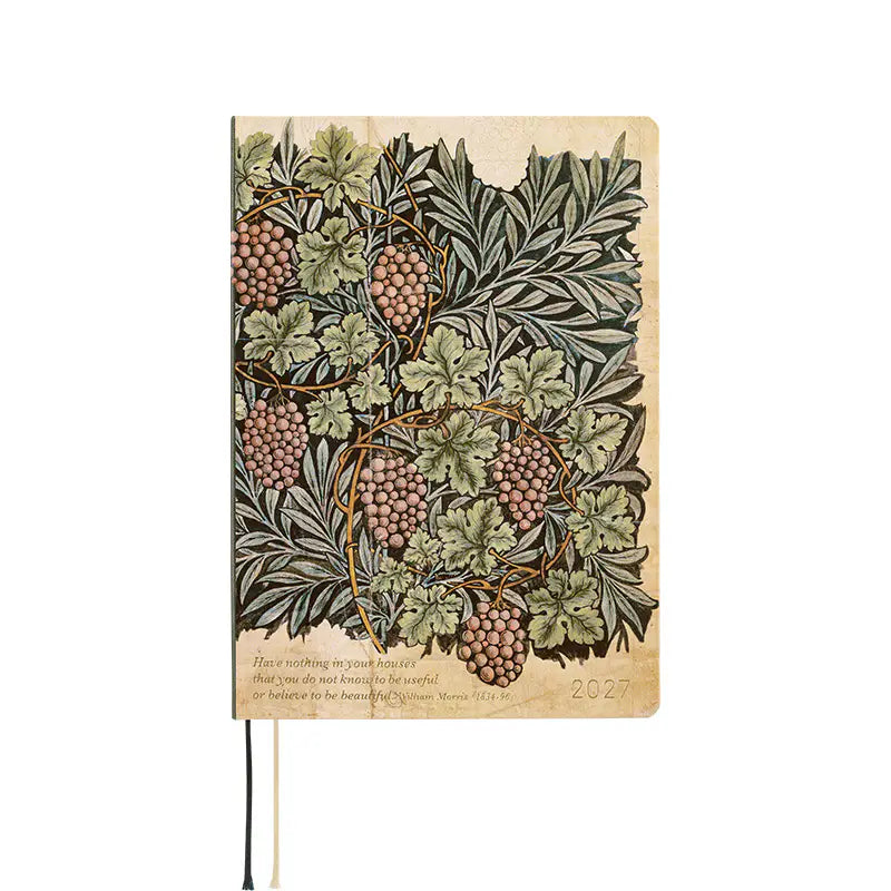 Hobonichi Techo 2027 V&A Series: Vine HON / A5 Size / Daily / Jan start / Mon start - English Edition