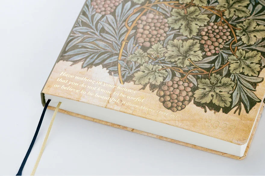 Hobonichi Techo 2027 V&A Series: Vine HON / A5 Size / Daily / Jan start / Mon start - English Edition