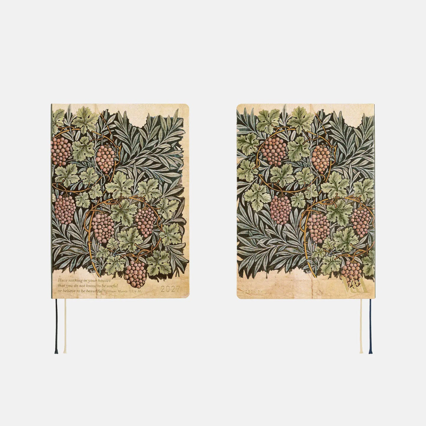 Hobonichi Techo 2027 V&A Series: Vine HON / A5 Size / Daily / Jan start / Mon start - English Edition