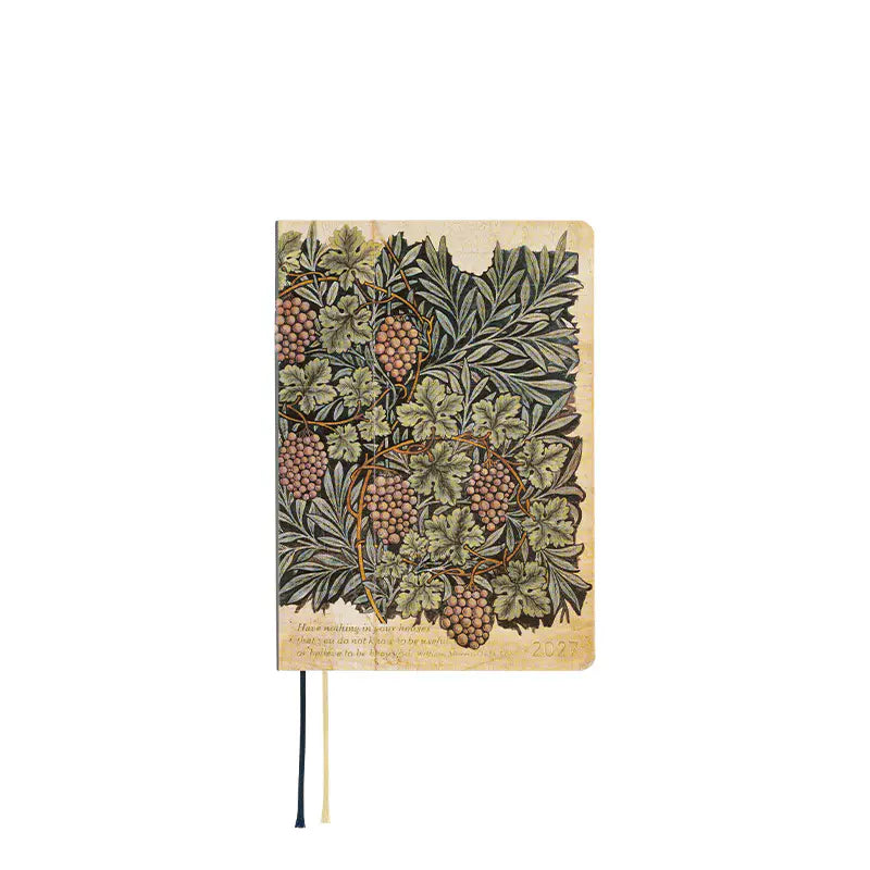 Hobonichi Techo 2027 V&A Series: Vine HON / A6 Size / Daily / Jan start / Mon start - English Edition