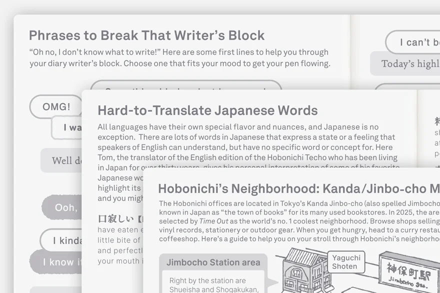 Hobonichi Techo 2027 V&A Series: Vine HON / A6 Size / Daily / Jan start / Mon start - English Edition