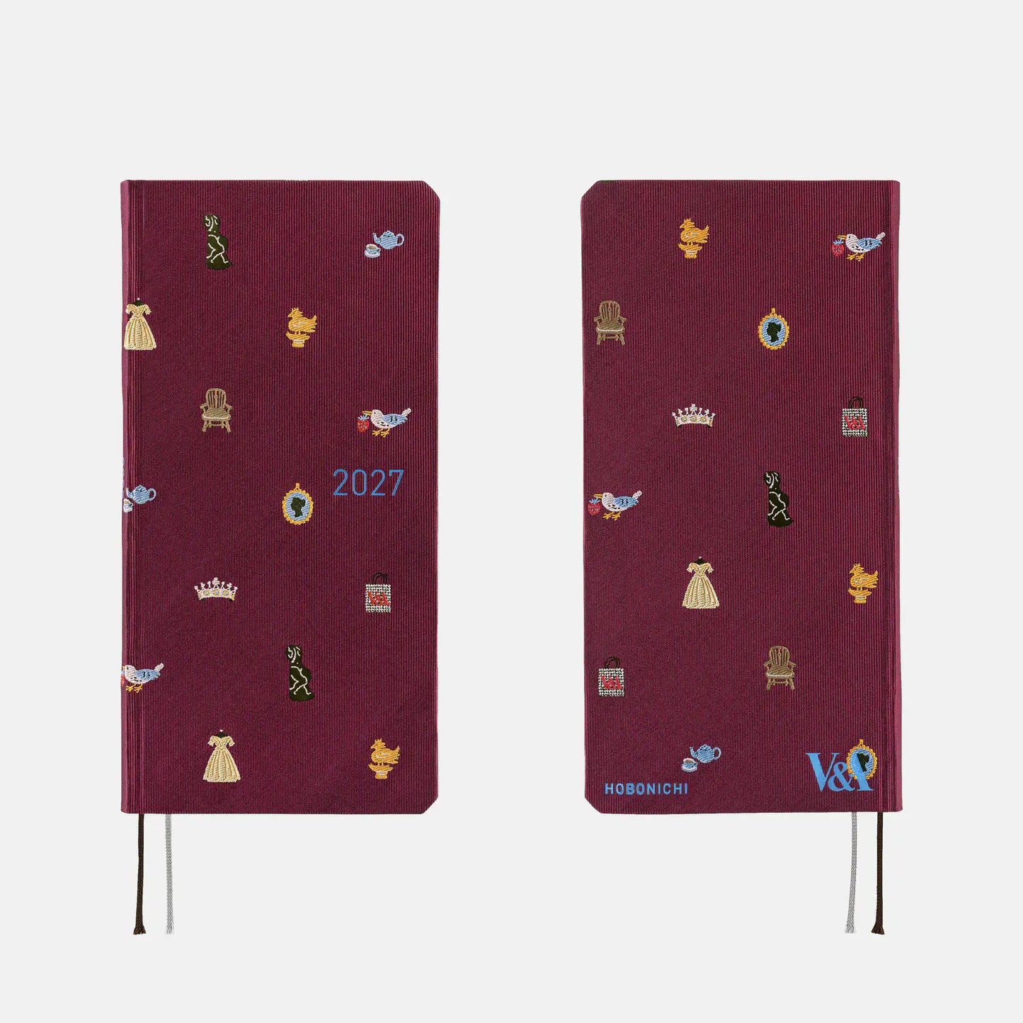 Hobonichi Techo 2027 V&A Series: Welcome to the V&A Weeks Hardcover Book / Weekly Horizontal / Jan start / Mon start - English Edition