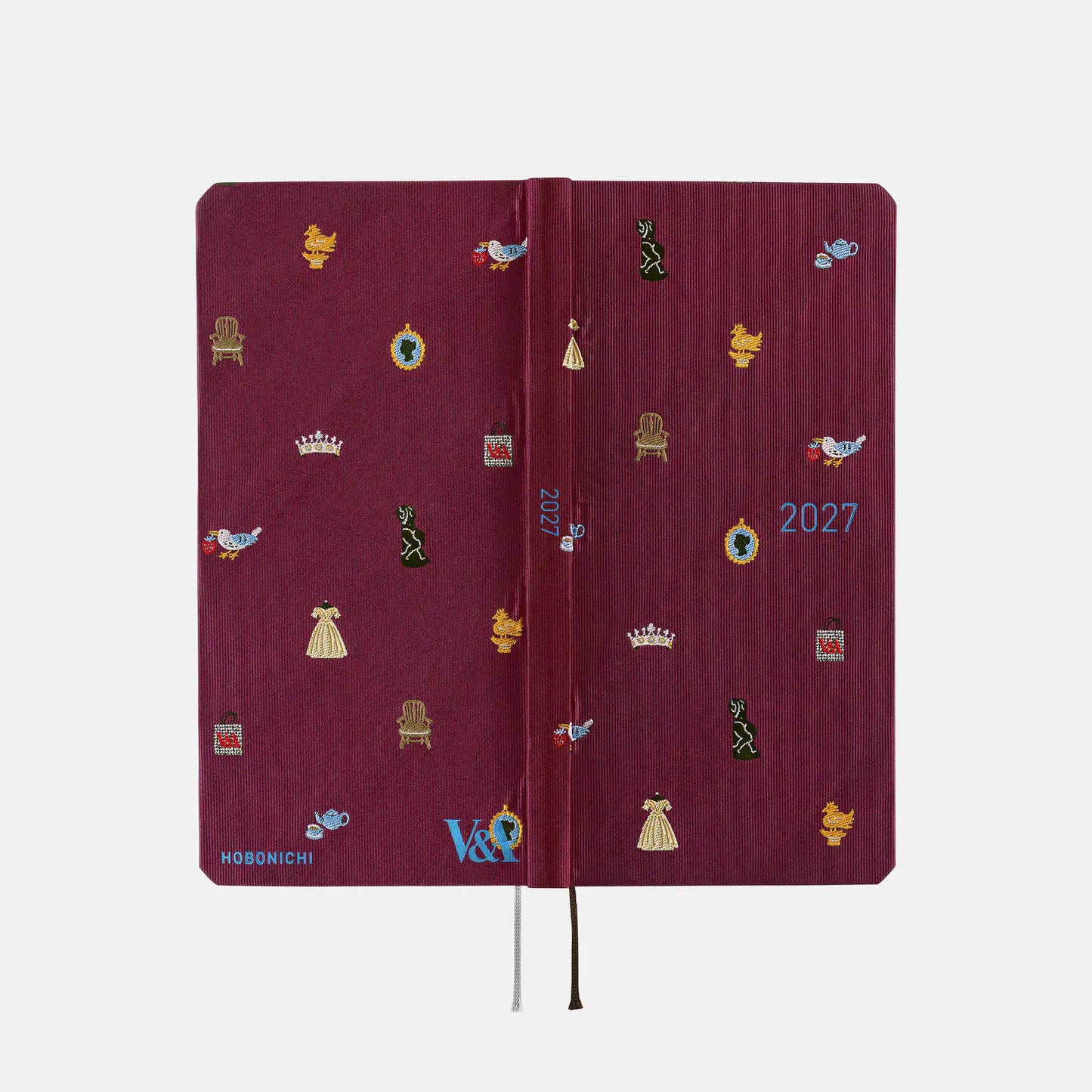 Hobonichi Techo 2027 V&A Series: Welcome to the V&A Weeks Hardcover Book / Weekly Horizontal / Jan start / Mon start - English Edition