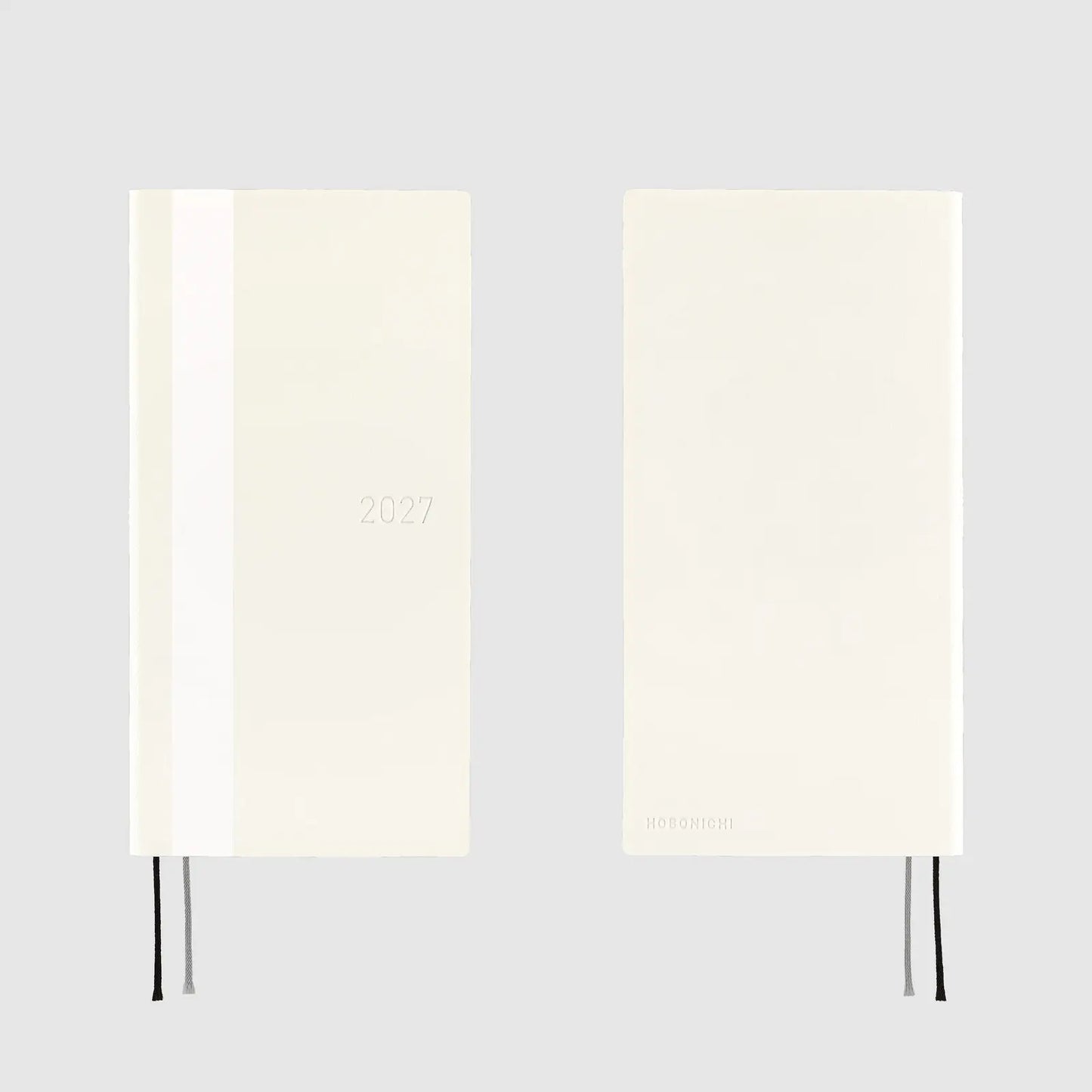 Hobonichi Techo 2027 White Line: Ivory Weeks Softcover Book / Weekly Horizontal / Jan start / Mon start - English Edition
