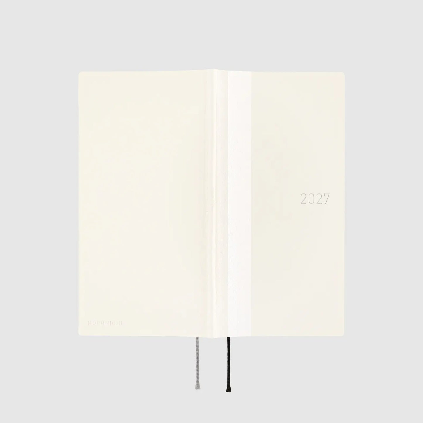 Hobonichi Techo 2027 White Line: Ivory Weeks Softcover Book / Weekly Horizontal / Jan start / Mon start - English Edition