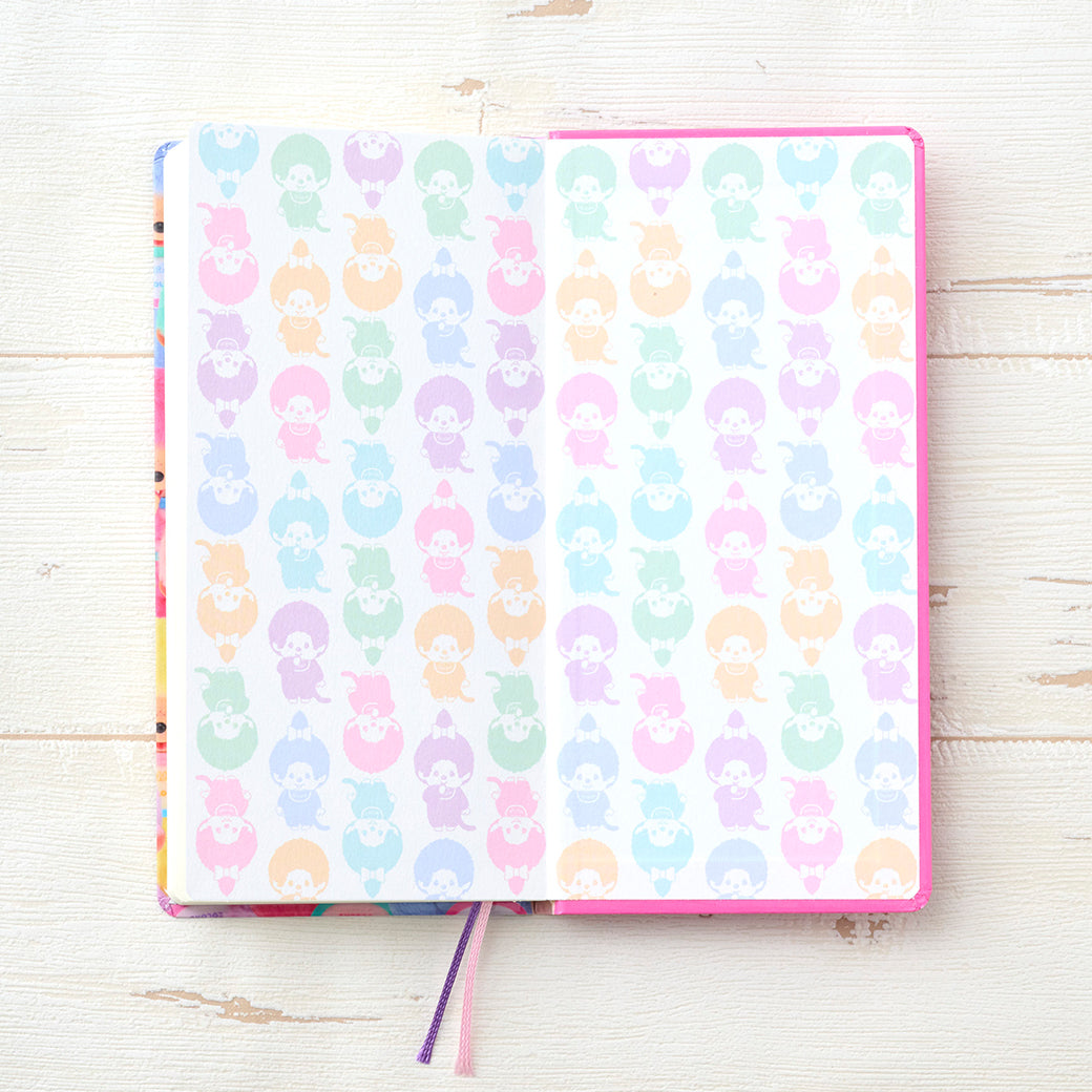 Hobonichi Techo 2027 custom edition - Monchhichi Weeks Hardcover Book (Japanese)  / Weekly Horizontal / Jan start / Mon start - Japanese Edition