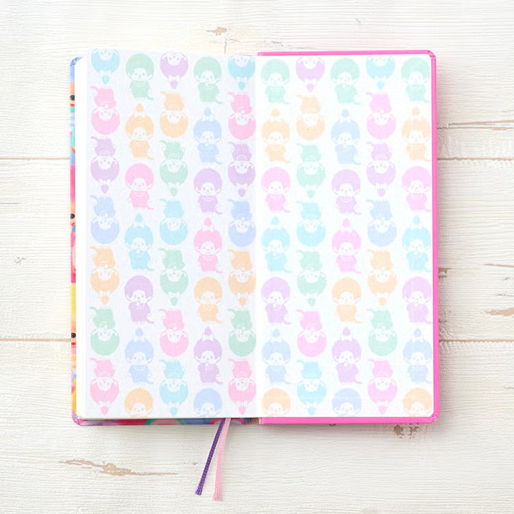 Hobonichi Techo 2027 custom edition - Monchhichi Weeks Hardcover Book (Japanese)  / Weekly Horizontal / Jan start / Mon start - Japanese Edition