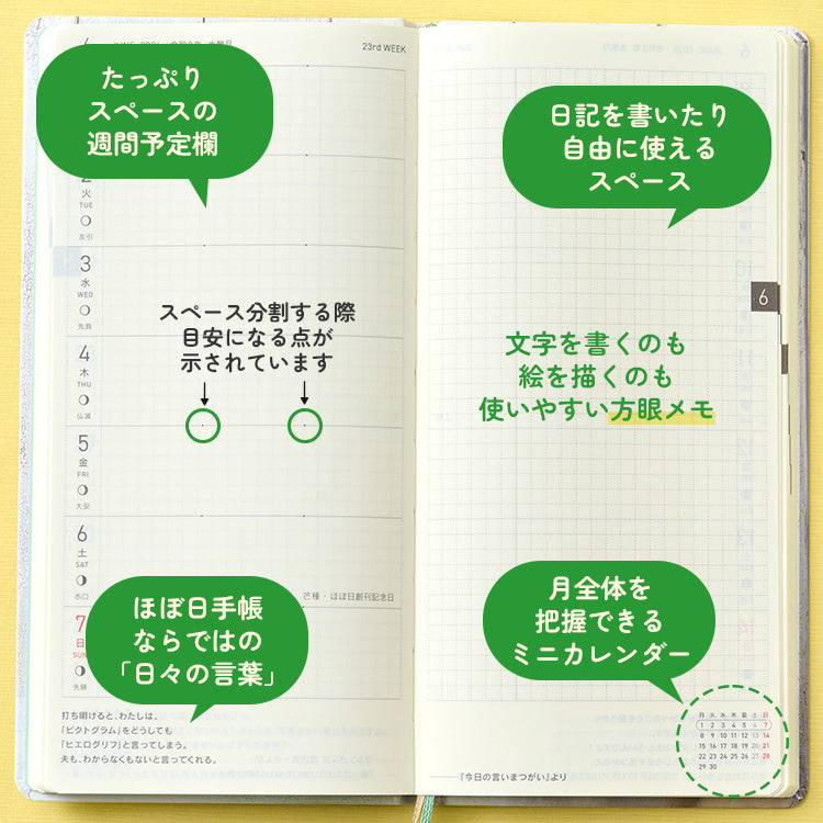 Hobonichi Techo 2027 custom edition - Pickles the Frog Weeks Hardcover Book (Japanese)  / Weekly Horizontal / Jan start / Mon start - Japanese Edition