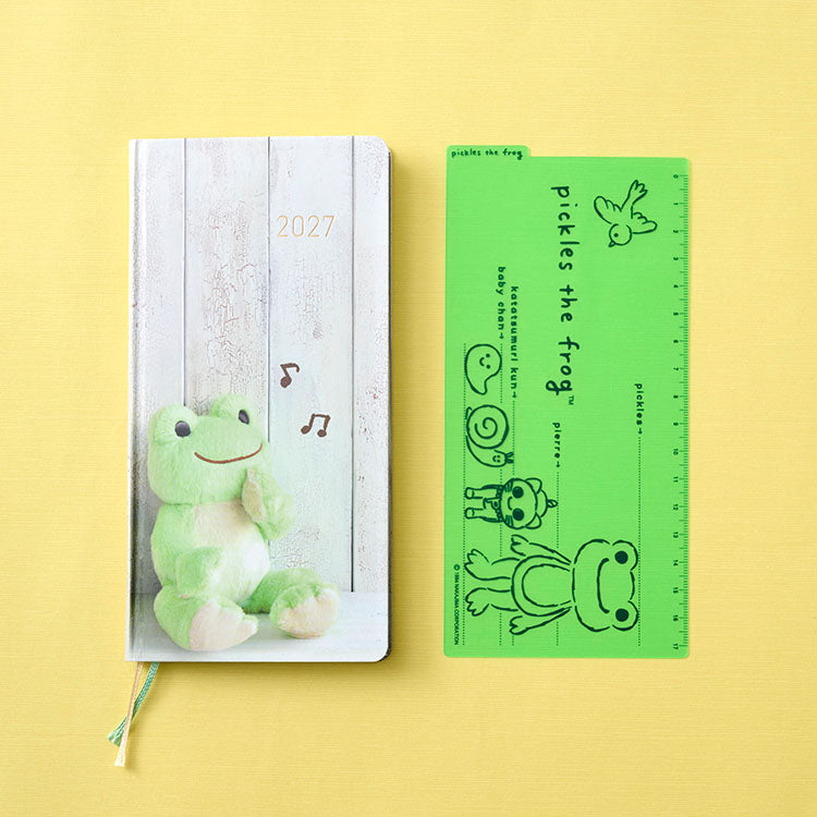 Hobonichi Techo 2027 custom edition - Pickles the Frog Weeks Hardcover Book (Japanese)  / Weekly Horizontal / Jan start / Mon start - Japanese Edition