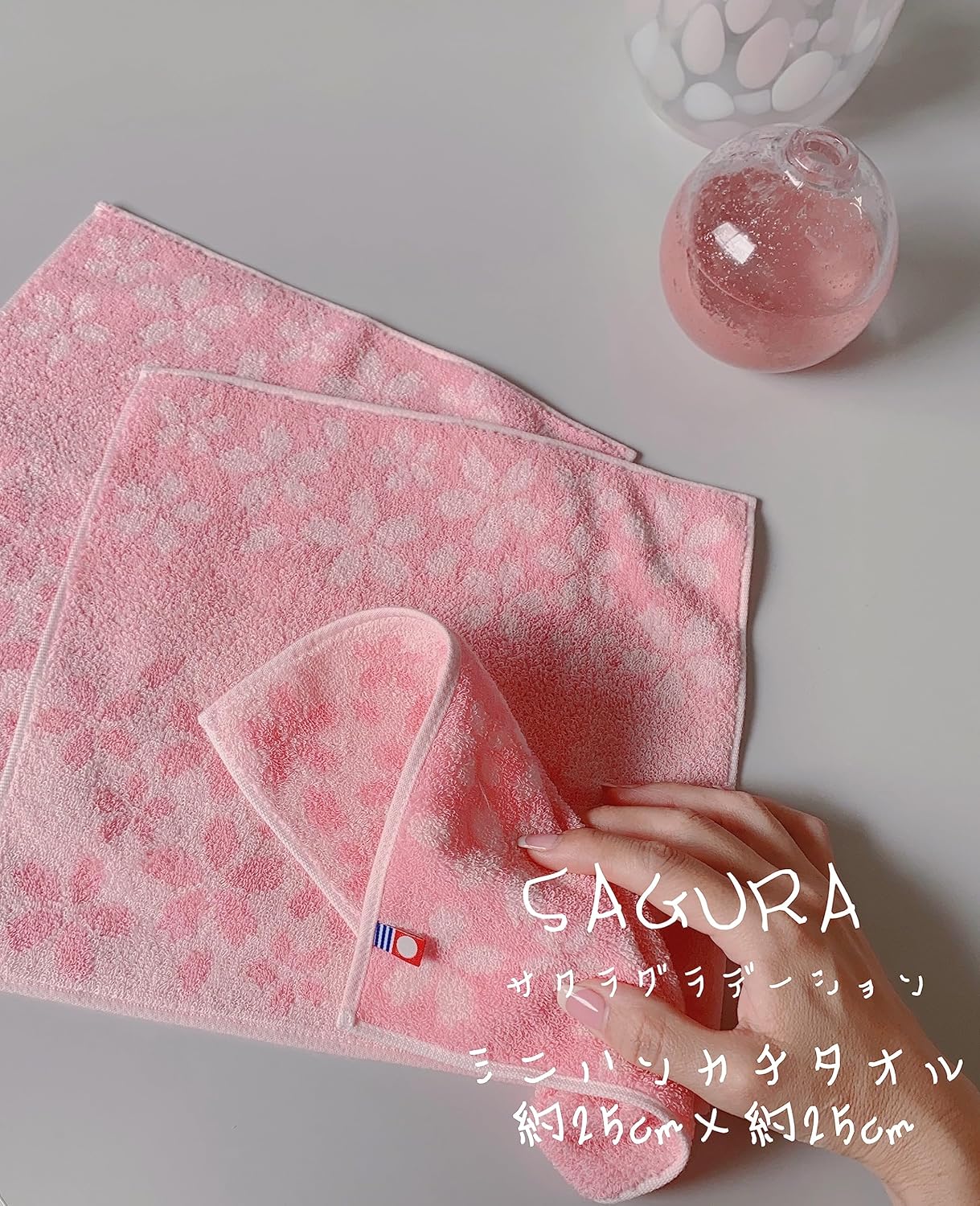 Imabari Towel Handkerchief 1 Piece - Cherry Blossom -