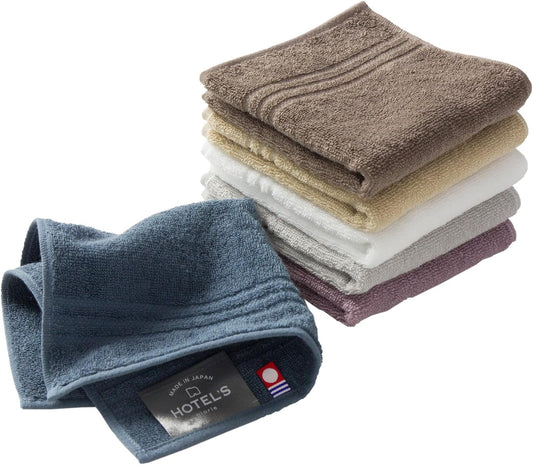 Imabari Towel Handkerchief Set of 6 pcs - Plain -