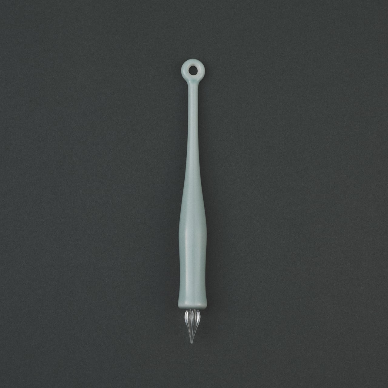 Imari Yaki(ware) Body Glass Dip Pen - Celadon -, Japanese glass dip pen