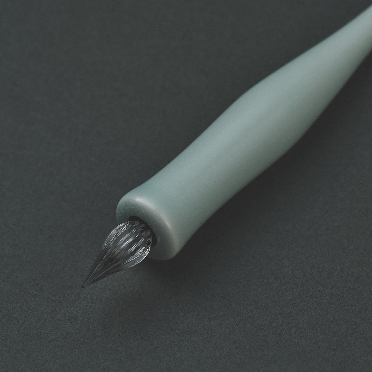 Imari Yaki(ware) Body Glass Dip Pen - Celadon -, Japanese glass dip pen