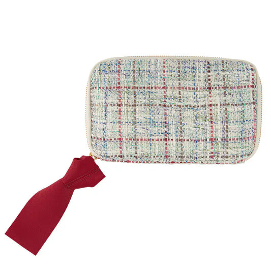 Iwate Home Spun: Lamé Tweed Drawer Pouch Áne,  Hobonichi Drawer Pouch Áne