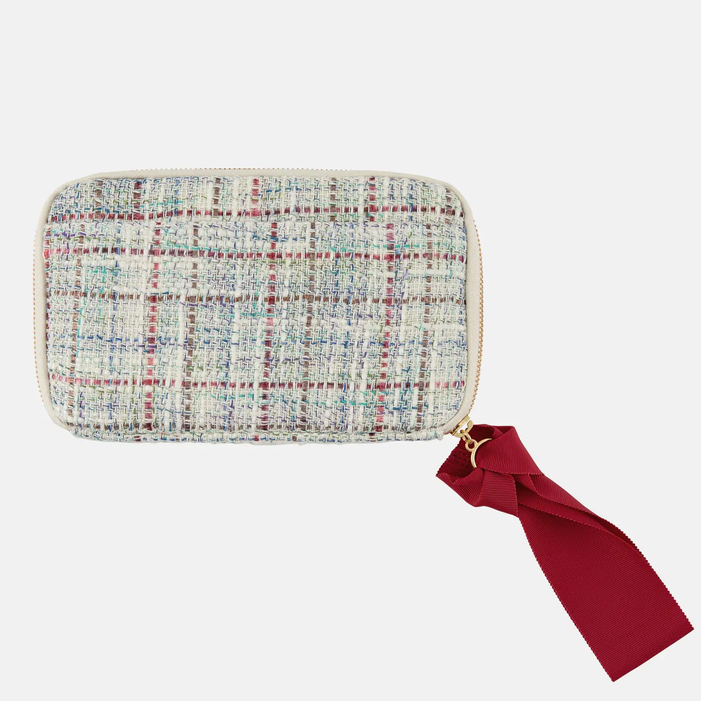 Iwate Home Spun: Lamé Tweed Drawer Pouch Áne,  Hobonichi Drawer Pouch Áne