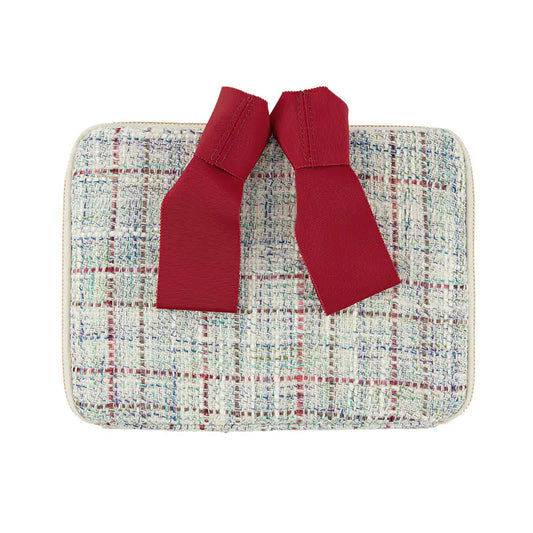 Iwate Home Spun: Lamé Tweed Large Drawer Pouch,  Hobonichi Large Drawer Pouch