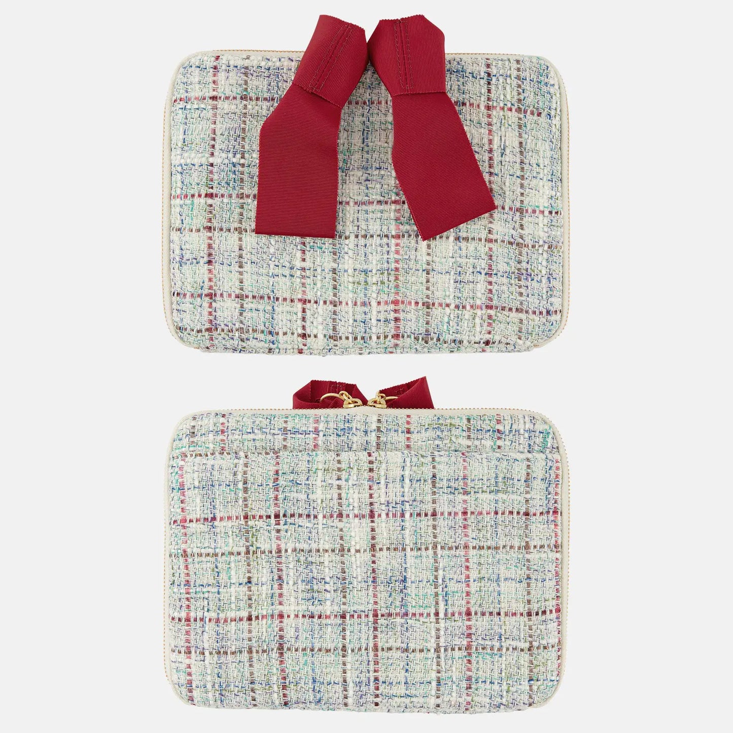 Iwate Home Spun: Lamé Tweed Large Drawer Pouch,  Hobonichi Large Drawer Pouch