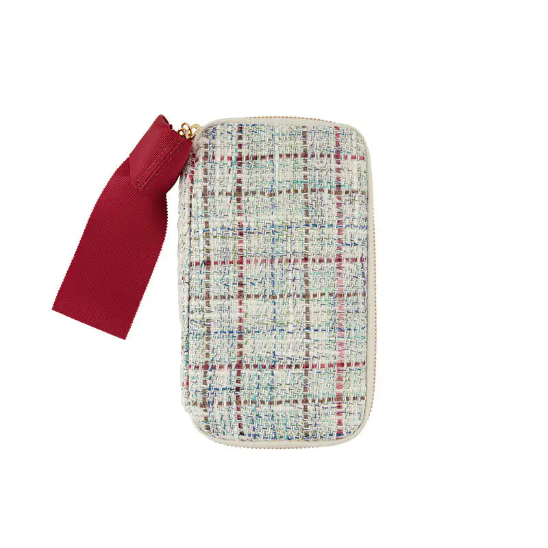 Iwate Home Spun: Lamé Tweed Small Drawer Pouch,  Hobonichi Small Drawer Pouch