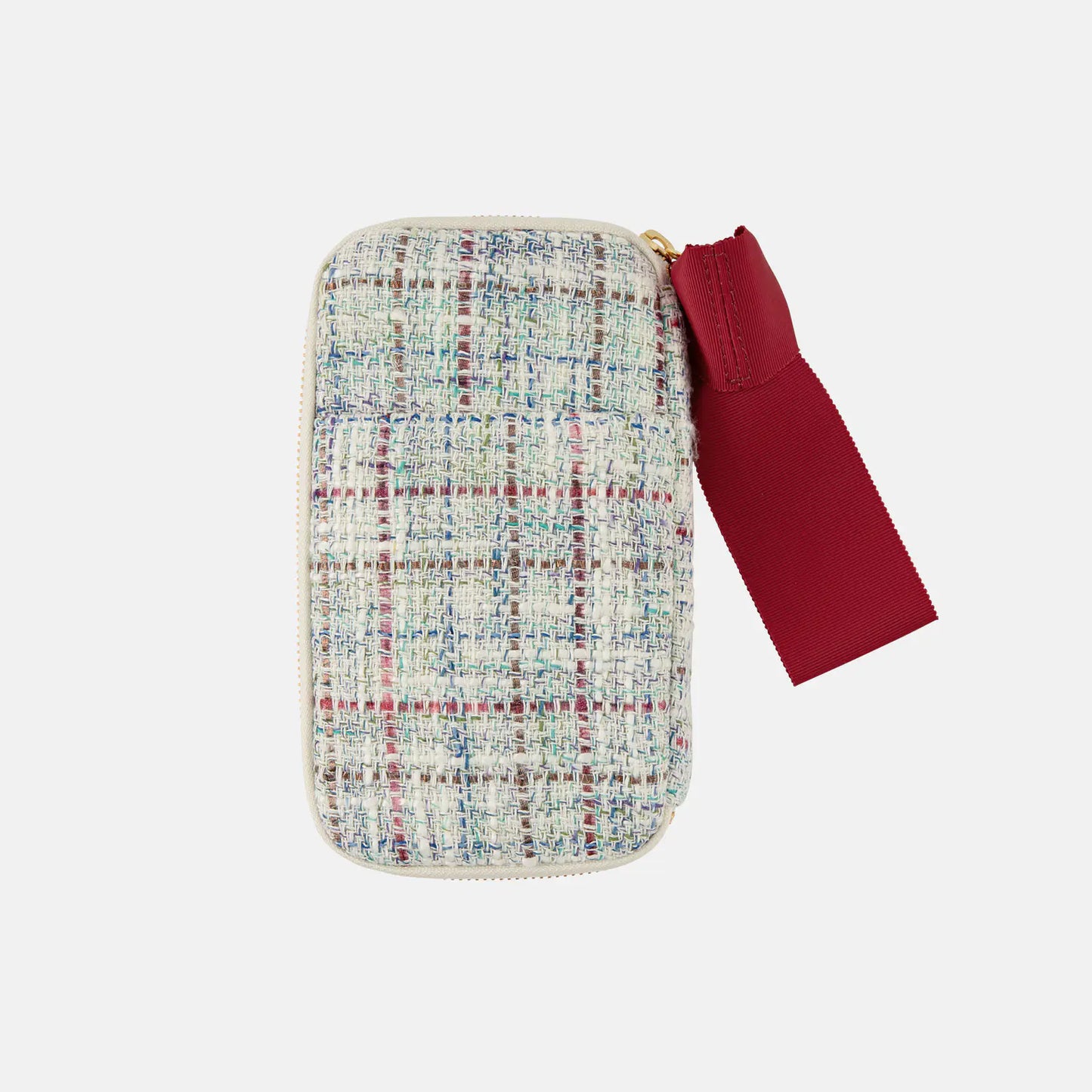 Iwate Home Spun: Lamé Tweed Small Drawer Pouch,  Hobonichi Small Drawer Pouch