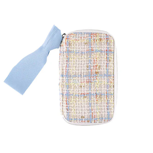 Iwate Home Spun: Sherbet Tweed Small Drawer Pouch,  Hobonichi Small Drawer Pouch
