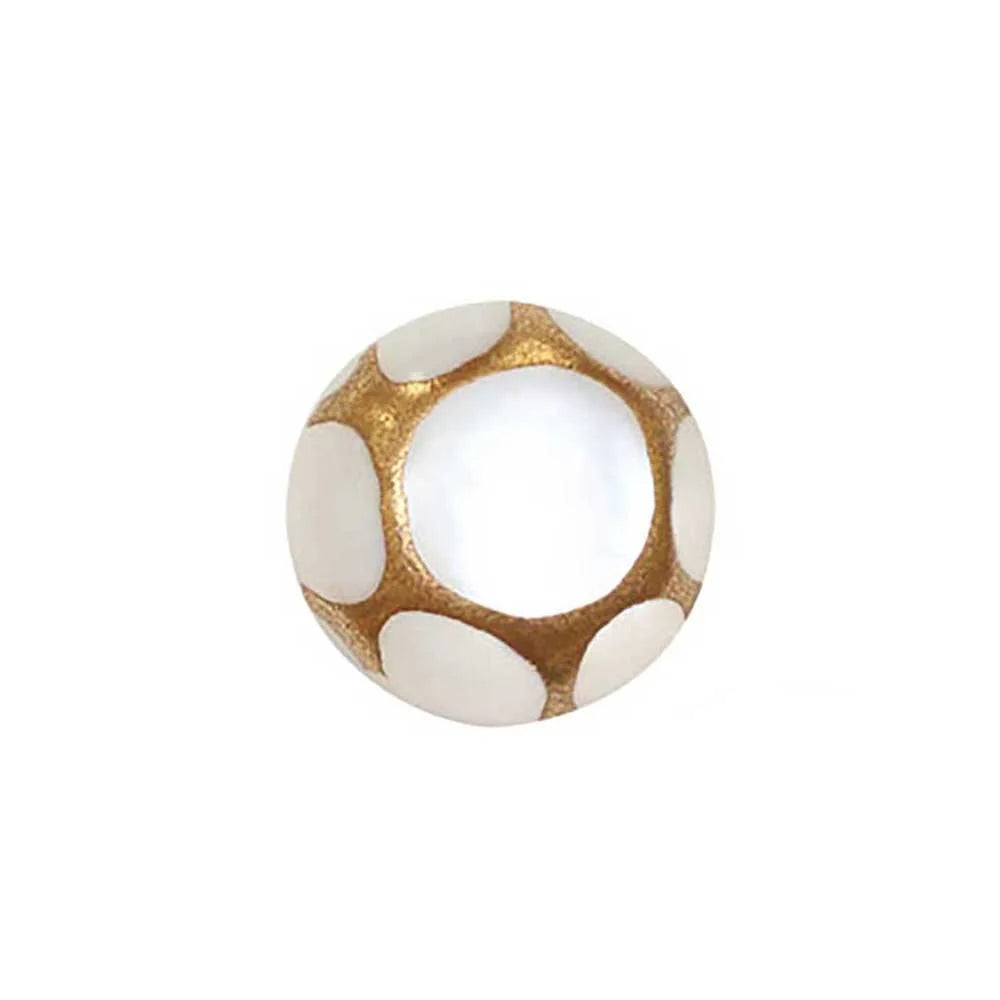 Maki-e Urushi Lacquer Pendant Necklace - White South Sea Pearl Shell / Thread Pattern / White -, Traditional Japanese Urushi Lacquer Jewelry