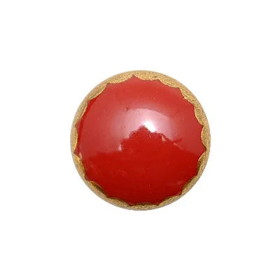 Maki-e Urushi Lacquer Pendant Necklace - White South Sea Pearl Shell / Frame Design / Red -, Traditional Japanese Urushi Lacquer Jewelry