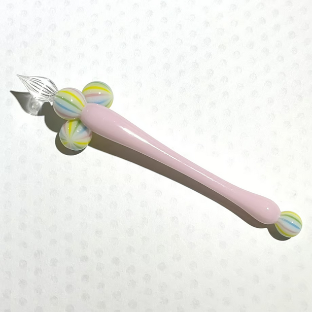 Japanese Glass Dip Pen Rest - Candy -