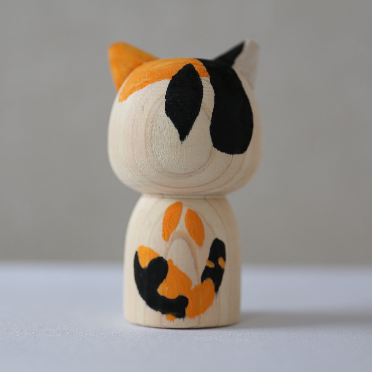 Japanese Kokeshi Doll - Calico Cat -