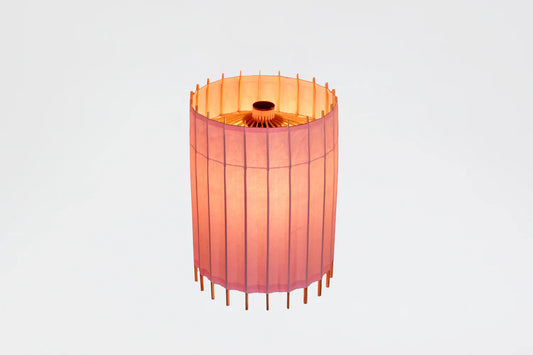 Japanese Umbrella Table Lamp - Toki-Iro (pale pink) - , Made in Kyoto Japan, traditional japanese lamp
