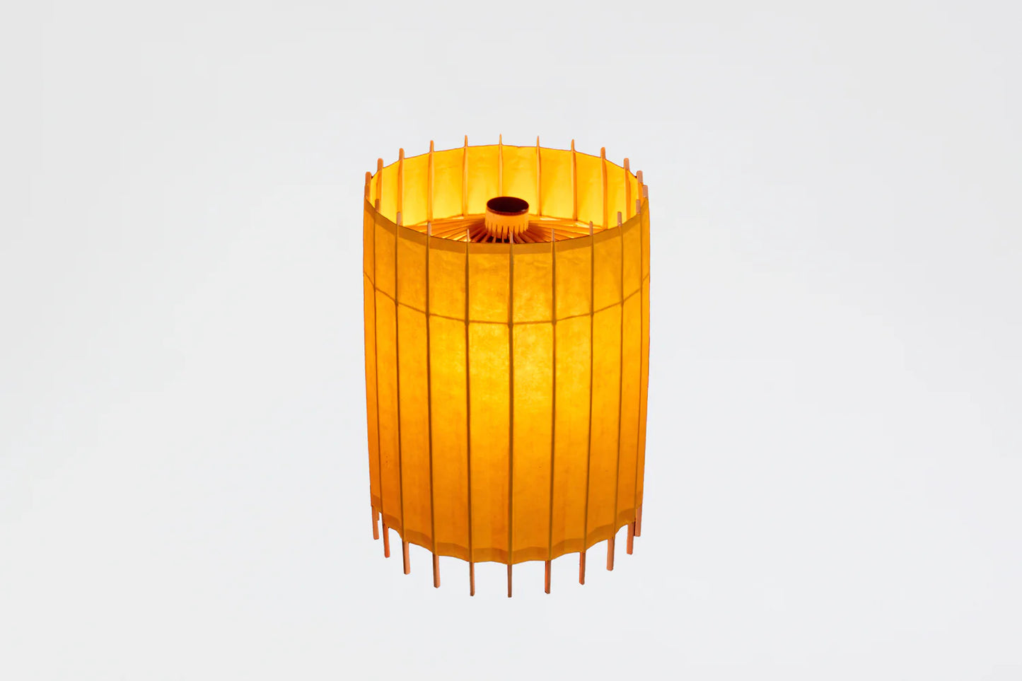 Japanese Umbrella Table Lamp - Yamabuki-Iro (bright golden yellow) - , Made in Kyoto Japan, traditional japanese lamp