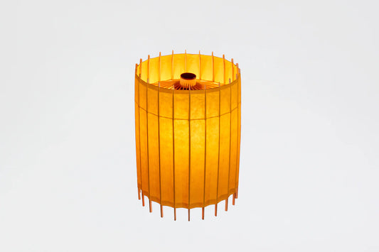 Japanese Umbrella Table Lamp - Yamabuki-Iro (bright golden yellow) - , Made in Kyoto Japan, traditional japanese lamp
