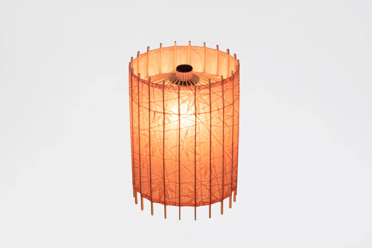 Rakusui Paper Japanese Umbrella Table Lamp - Autumn leaves (Orange) - , Made in Kyoto Japan, traditional japanese lamp