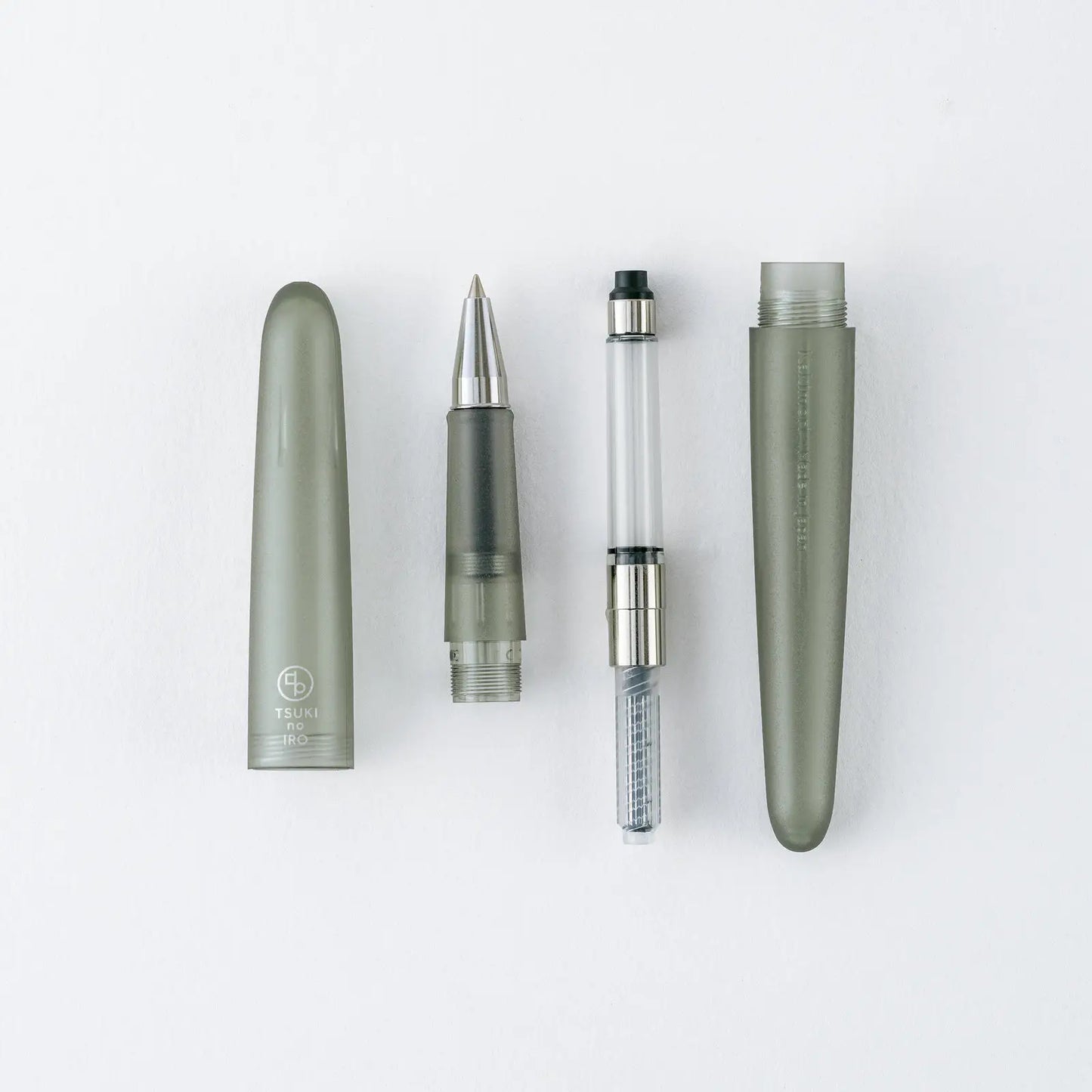 Kakimori x TSUKI no IRO: Frost Fountain Pen (EF) / Rollerball Pen, 2027 Hobonichi Accessories