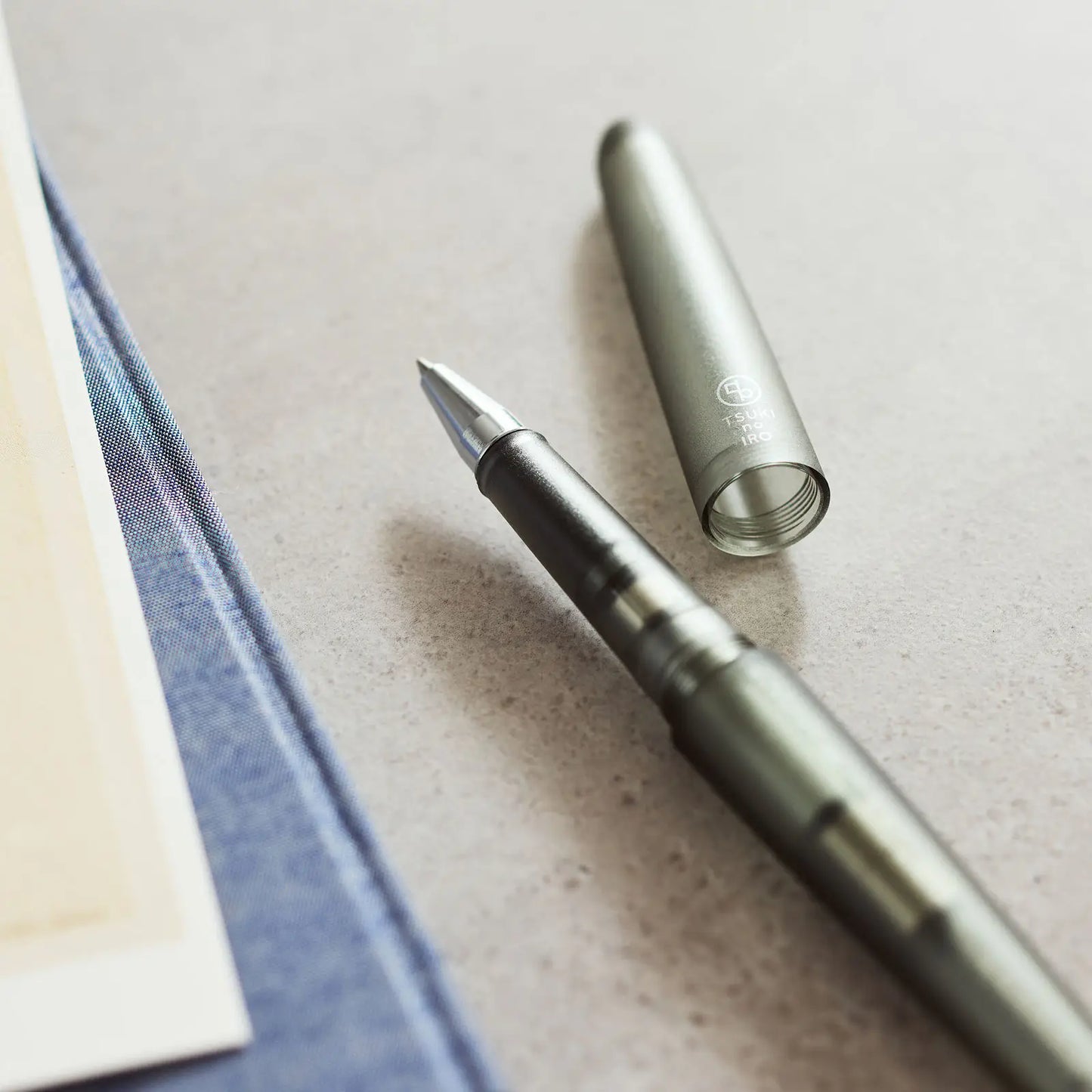 Kakimori x TSUKI no IRO: Frost Fountain Pen (EF) / Rollerball Pen, 2027 Hobonichi Accessories