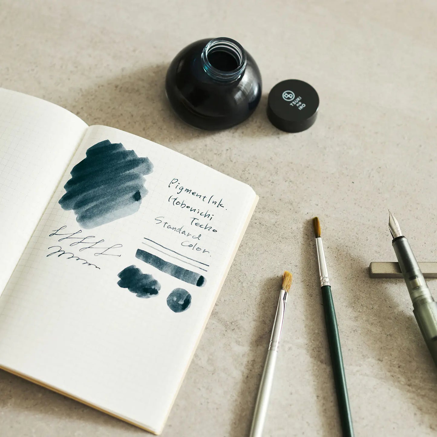 Kakimori x TSUKI no IRO: Pigment Ink - Hobonichi Techo Standard Color, 2027 Hobonichi Accessories