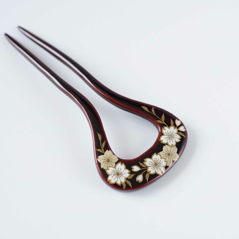 Kanzashi (Japanese Hairpin) decorated with Pure Gold Maki-e  display picture 1