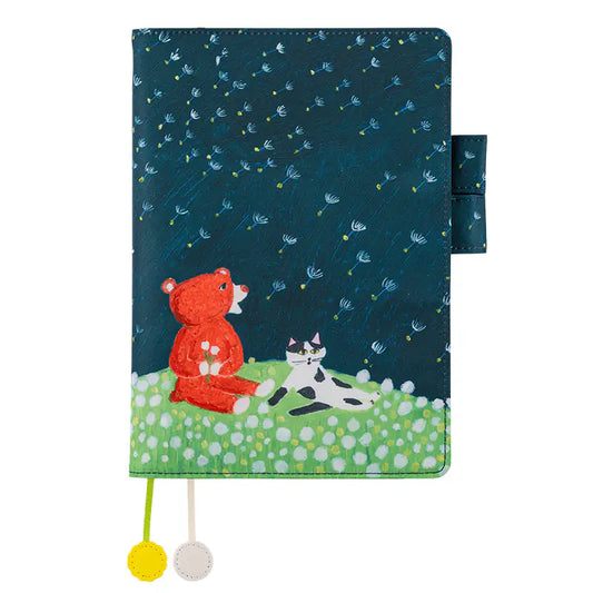 Keiko Shibata: Gentle breeze in a dandelion field [Hobonichi Cousin (A5) Techo Cover] (Cover Only)