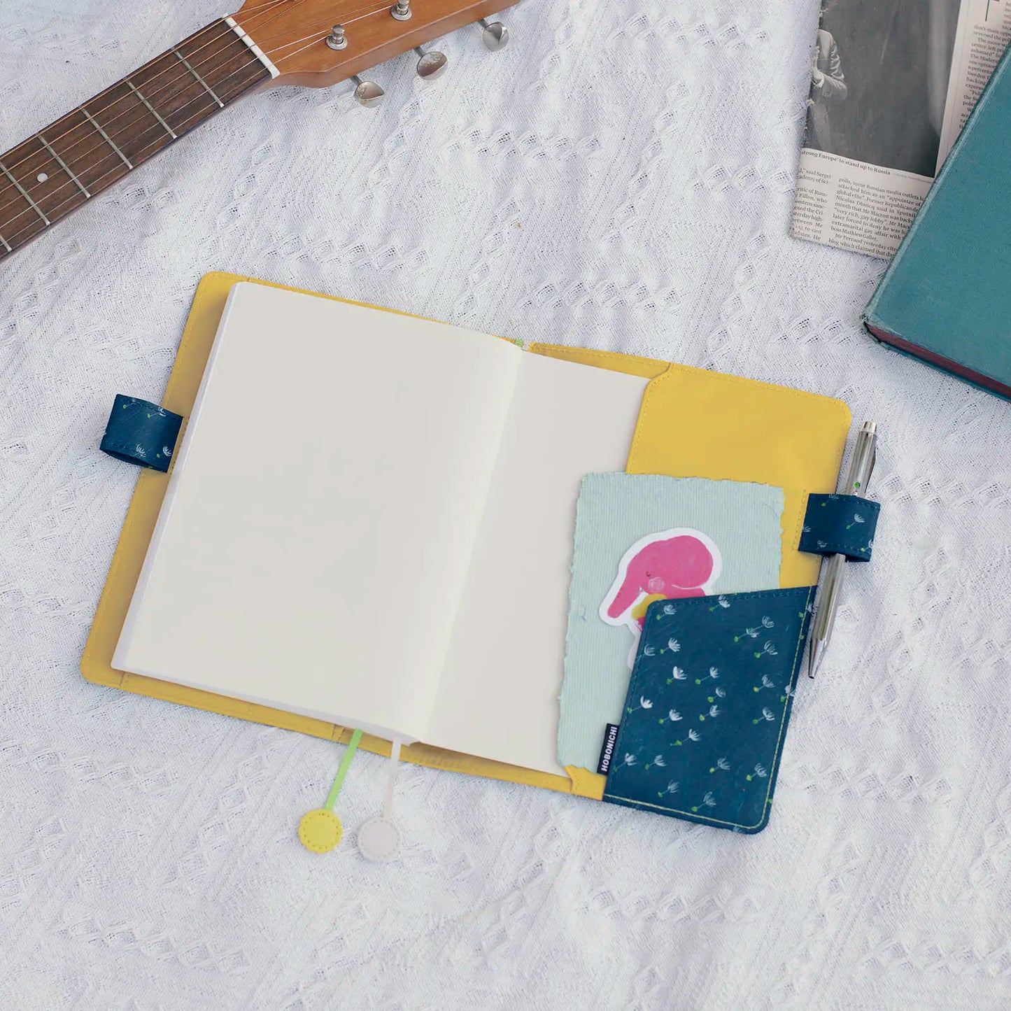 Keiko Shibata: Gentle breeze in a dandelion field [Hobonichi Cousin (A5) Techo Cover] (Cover Only)